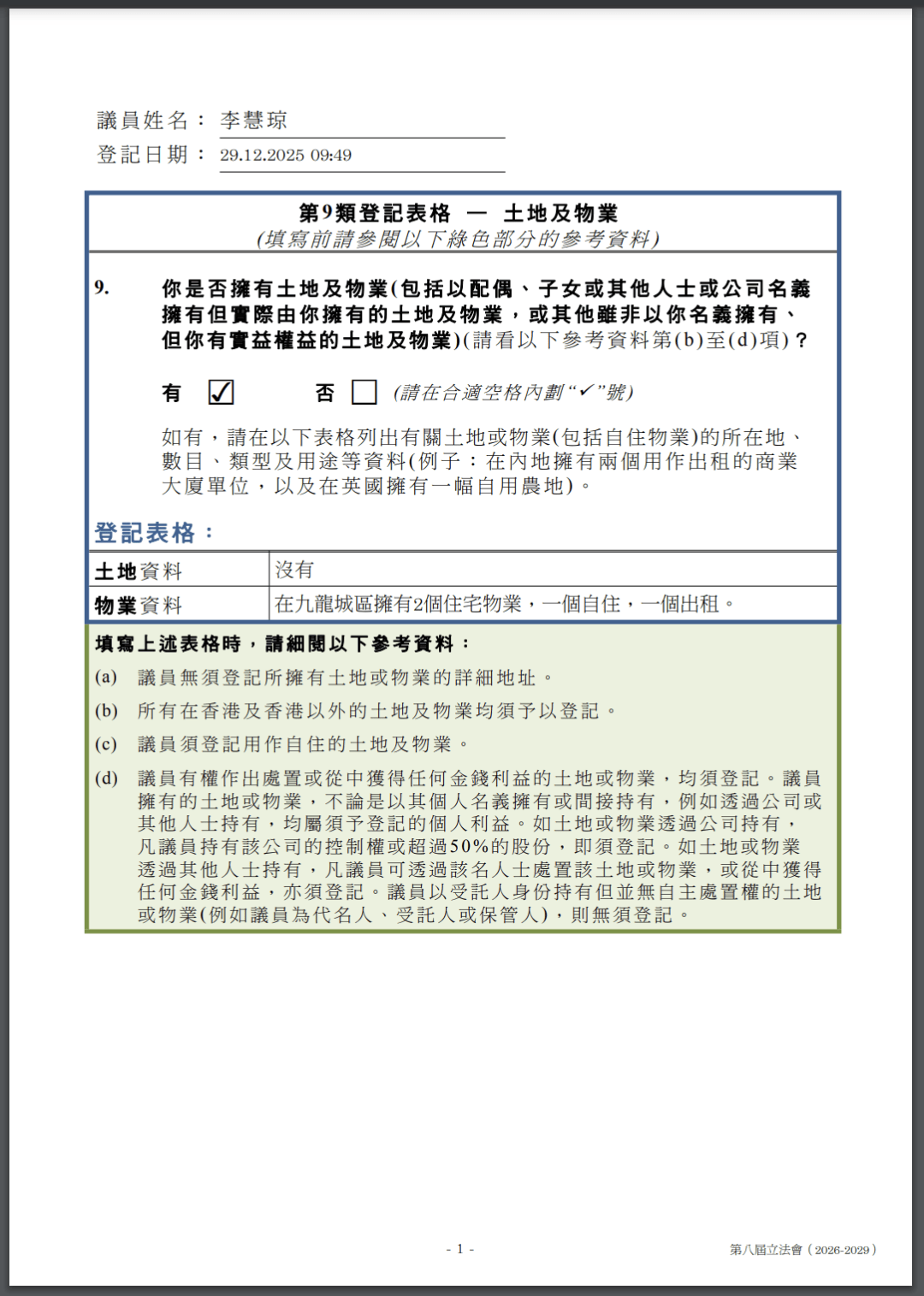 霍啟剛公開35處個人房產